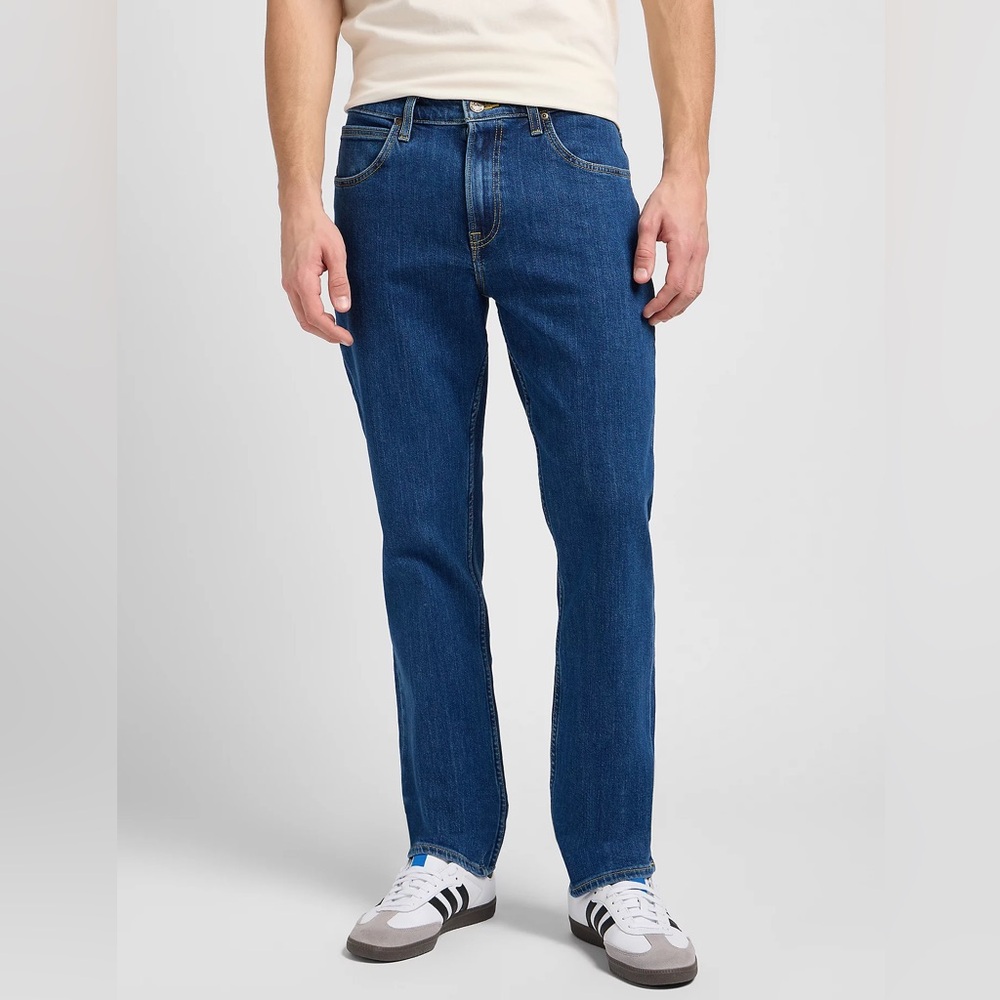 Lee Blue Straight-Leg Jeans Classic Style / Men